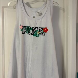 PINK Victoria's Secret White Tank Top